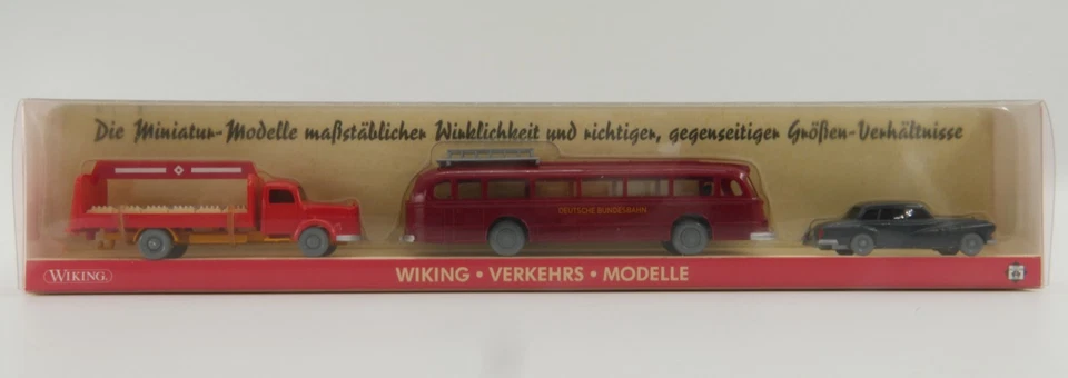 Wiking 1:87 PMS Verkehrsmodelle A.S.S H0 WVM 9 178488 Mercedes LKW PKW Set OVP