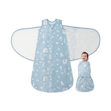 Baby Swaddle Sleep Sack 1.0 Tog 3-in-1 100 Cotton Baby Swaddle Blanket for N...