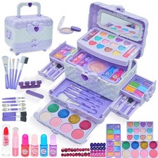 Kids Makeup Sets - Washable Play Makeup Kits for Girls Ages 5-12, Birthday Gifts