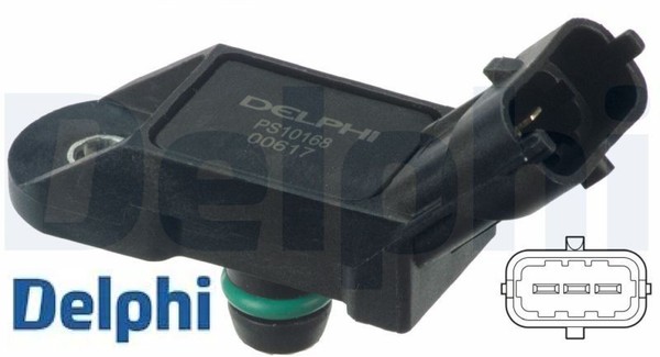 Delphi PS10168 Sensor FüR Saugrohrdruck Saugrohrdruck Sensor Ladedruck-image