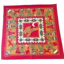 Vintage AMERICAN Native 80s Bandanna Made in USA