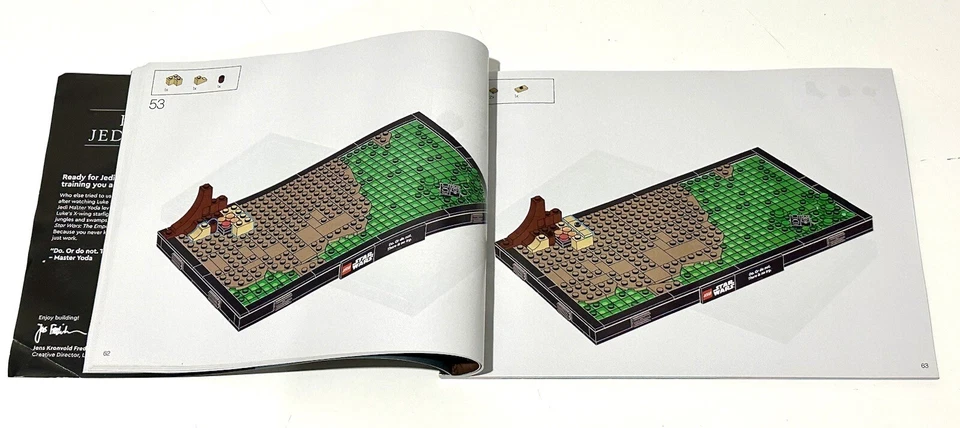  Star Wars Dagobah Jedi Training Diorama LEGO 75330 Instruction Manual Only - Image 3 of 4