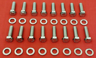 Ford Fe Stock Exhaust Manifold Bolts Kit 352 360 390 406 427 428 Stainless Steel Ebay