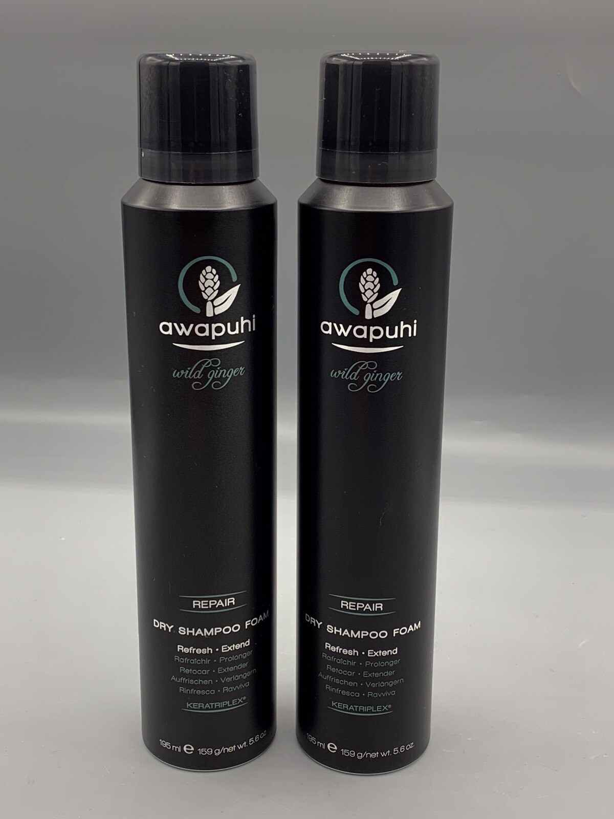 LOT 2 NEW Paul Mitchell Awapuhi Wild Ginger Repair Dry Shampoo Foam 5.6