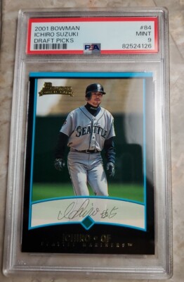 2001 BOWMAN DRAFT ICHIRO PSA 10 RC イチロー Ichiro Suzuki 2001 Bowman Chrome XFractor RC PSA 9 Gem 10