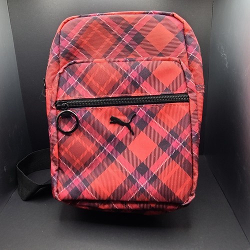 PUMA Women Crossbody Travel Bag Pouch Pink Logo Adjustable Strap  - Picture 1 of 4