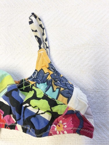 JCrew Crewcuts Girls Tropical Print Patchwork Bikini Sz M (4/5) EUC - Picture 3 of 9