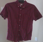 AEROPOSTALE BUNDLE OF 3 MENS BUTTON SHIRTS SIZE LARGE RED, BLUE & BLUE W CIRCLES