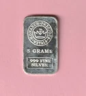 Monarch Precious Metals - 5 grams  .999 Fine Silver bullion Bar MPM