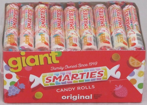 Giant Smarties Original Candy Box of 36 Rolls Fruit Bulk Candies Gluten Free - Picture 2 of 10