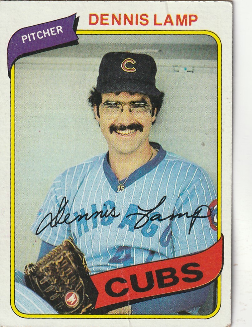 FREE SHIPPING-NRMINT-1980 Topps #54 Dennis Lamp  PLUS CUBS BONUS CARDS