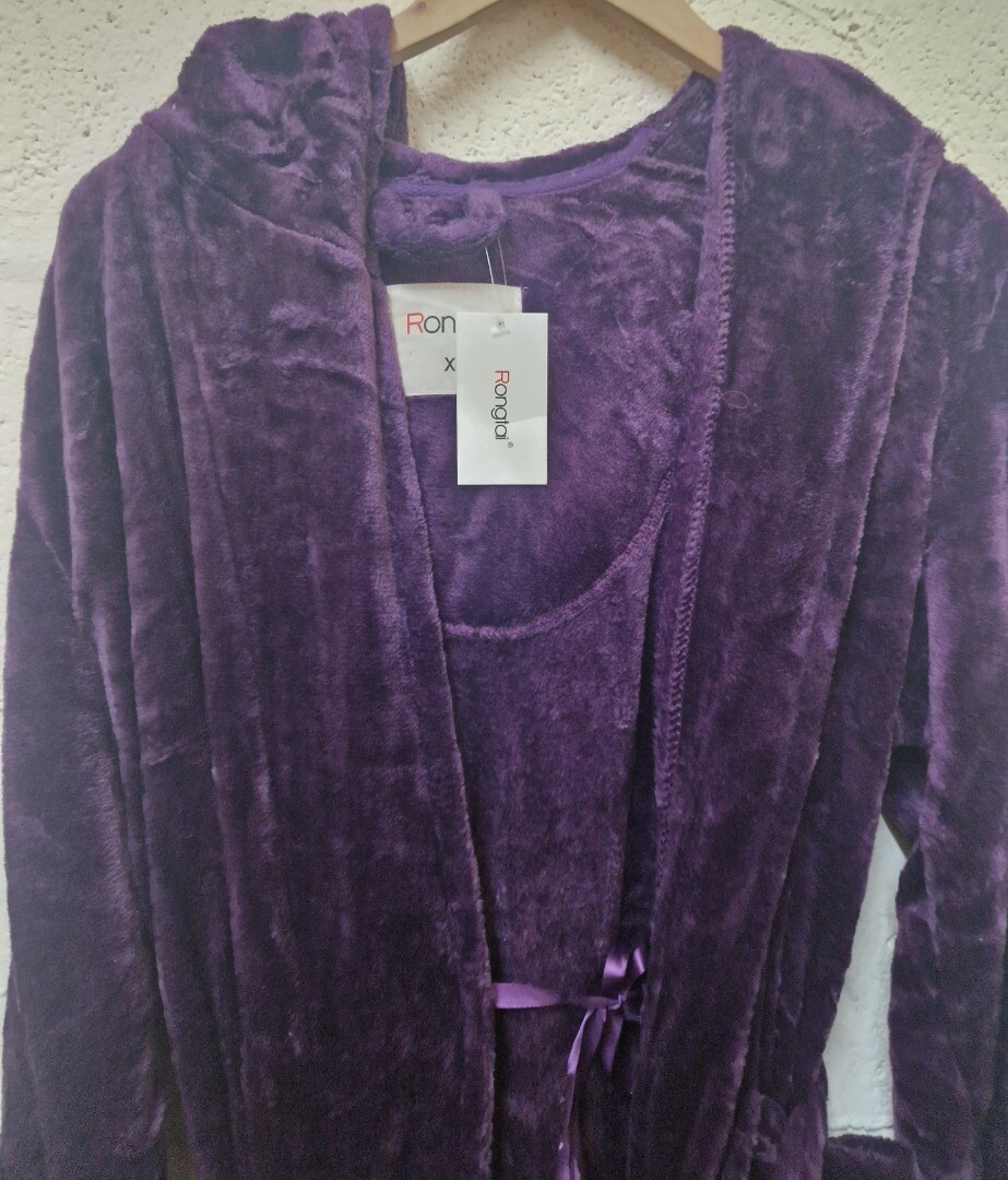 BNWT Rongtai Purple Soft Dressing Gown Size XL CG B72 eBay