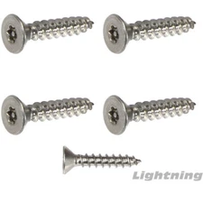 #8 x 3/4" Security Screws Torx Flat Head Sheet Metal Stainless Steel Qty 25