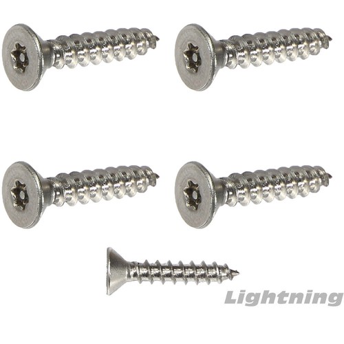 #8 x 3/4" Security Screws Torx Flat Head Sheet Metal Stainless Steel Qty 25 - Picture 1 of 3