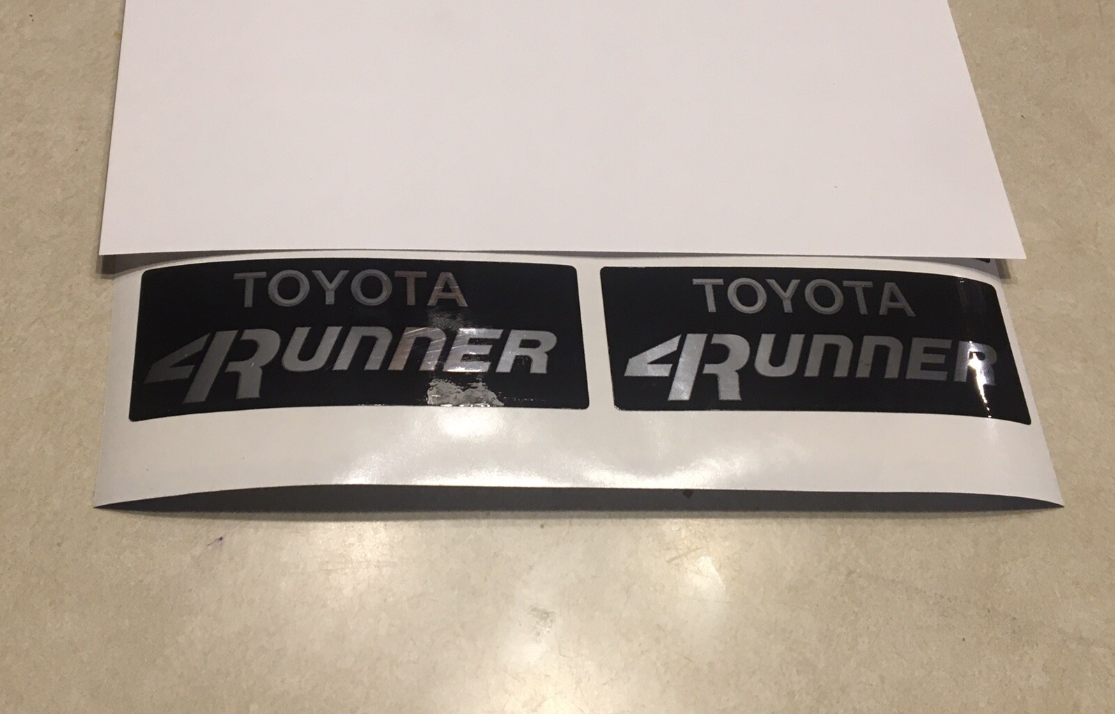 Chrome Pillar Emblem Overlay For Toyota 4Runner (1984-1989) – Left & Right Side Badge
