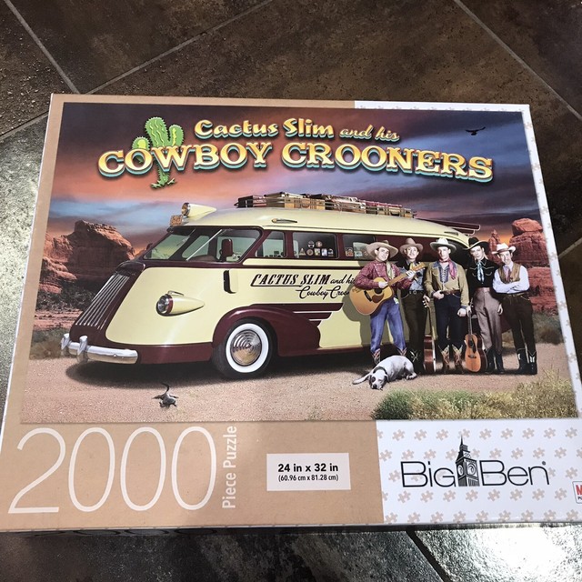 Cactus Slim Cowboy Crooners Music 2000 Piece Jigsaw Puzzle ...