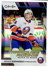 2023-24 O-PEE-CHEE MARQUEE ROOKIE RAINBOW FOIL BLACK ARNAUD DURANDEAU 010/100