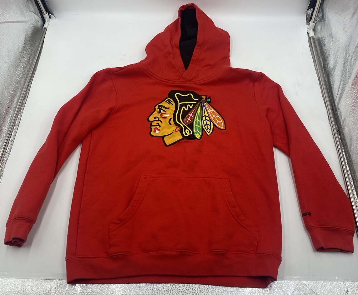 Reebok Black Hawks Hoodie Reebok NHL Boys Sweatshirt Chicago