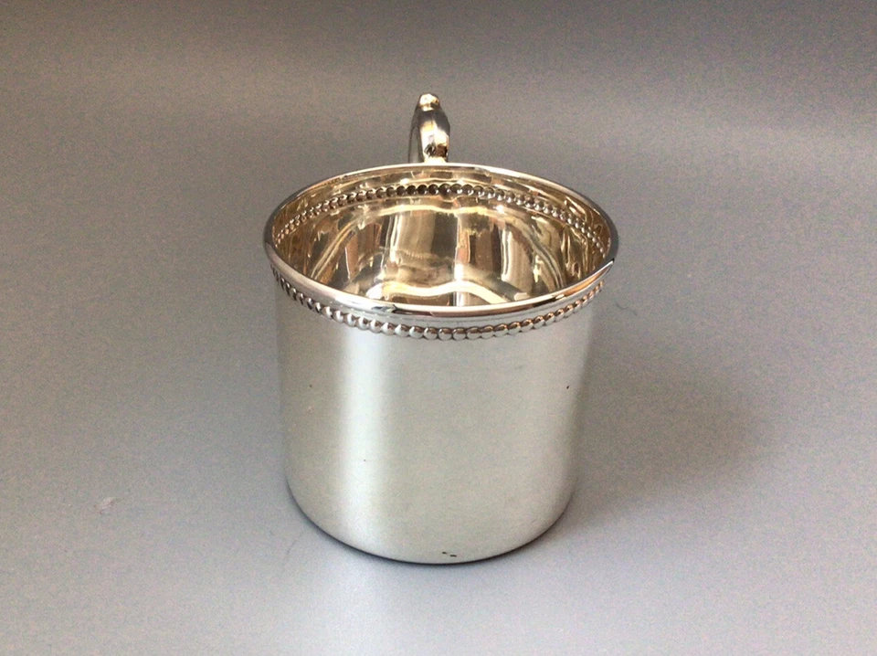"De colección - Taza bebé - Con cuentas - Empire Silver Co. - 2 1/4""" Foto 2 de 4
