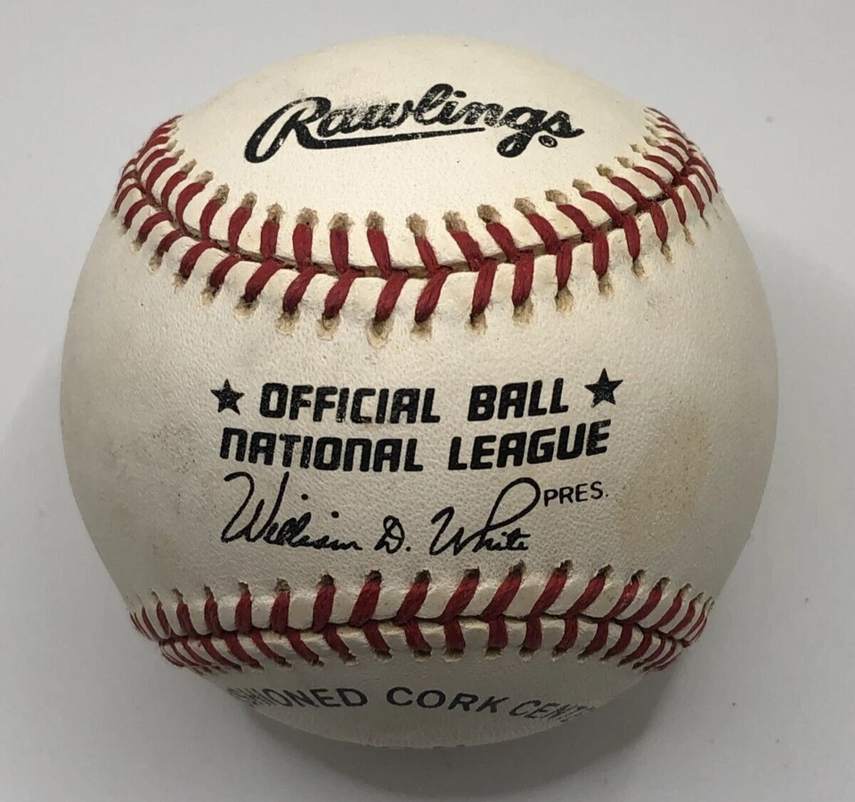 Phillies MITCH WILLIAMS Firmado Béisbol OMLB Cubs Wild Thing Foto 2 de 3