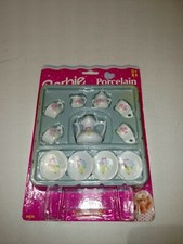 Barbie Doll Porcelain Tea Set New In Box