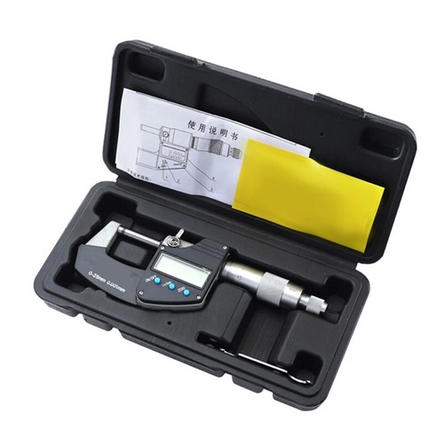 Digital Outside Micrometer 0-25mm Accuracy 0.001mm Data Output Spiral Micrometer - Picture 5 of 6