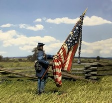 BRITAINS MUSEUM COLLECTION 10096 UNION SGT. WILLIAM CARNEY 54TH MASS. FLAGBEARER