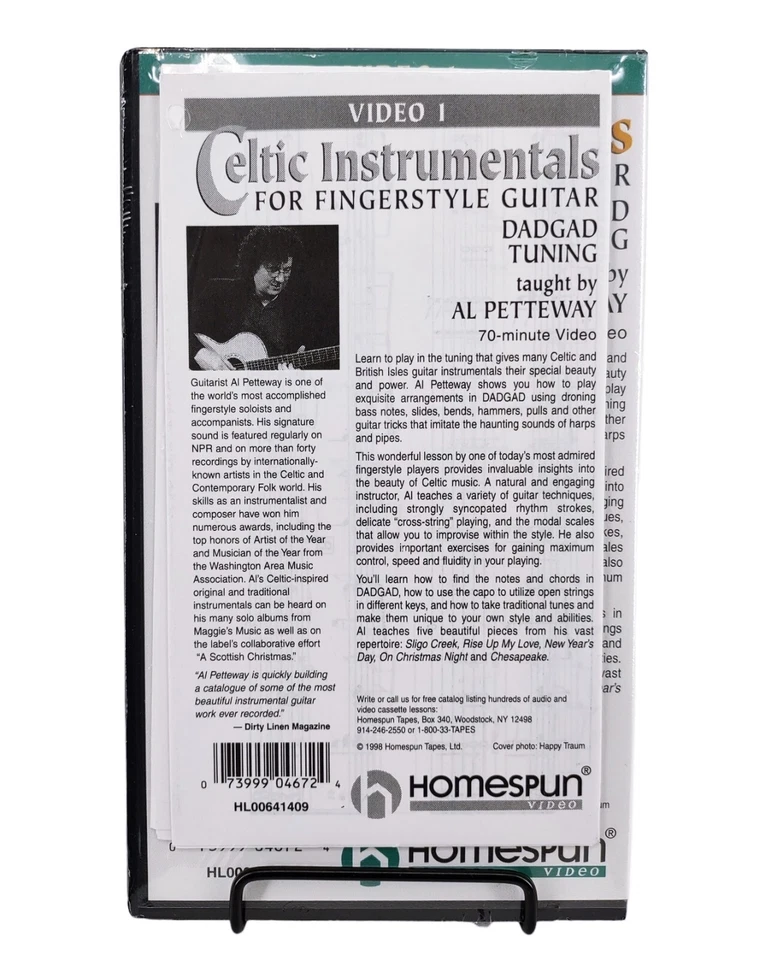 Celtic Instrumentals for Fingerstyle Guitar Volume 1 (VHS, 1998) - Al Petteway - Image 2 of 3