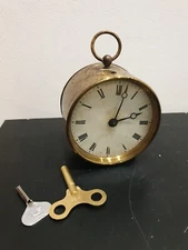 Antico Orologio Sveglia Pendola Francese Metà 800 Funzionante