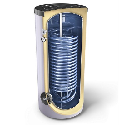 Warmwasserspeicher für Wärmepumpenanlagen mit Anschluss für Elektroheizelement