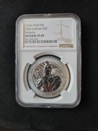 2022 NGC REVERSE PF69 ULTRA CAMEO 1OZ SILVER REVERSE PROOF BRITANNIA COIN