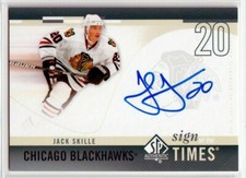  2010-11 SP Authentic Sign of the Times #SOTJS Jack Skille AUTO - BLACKHAWKS