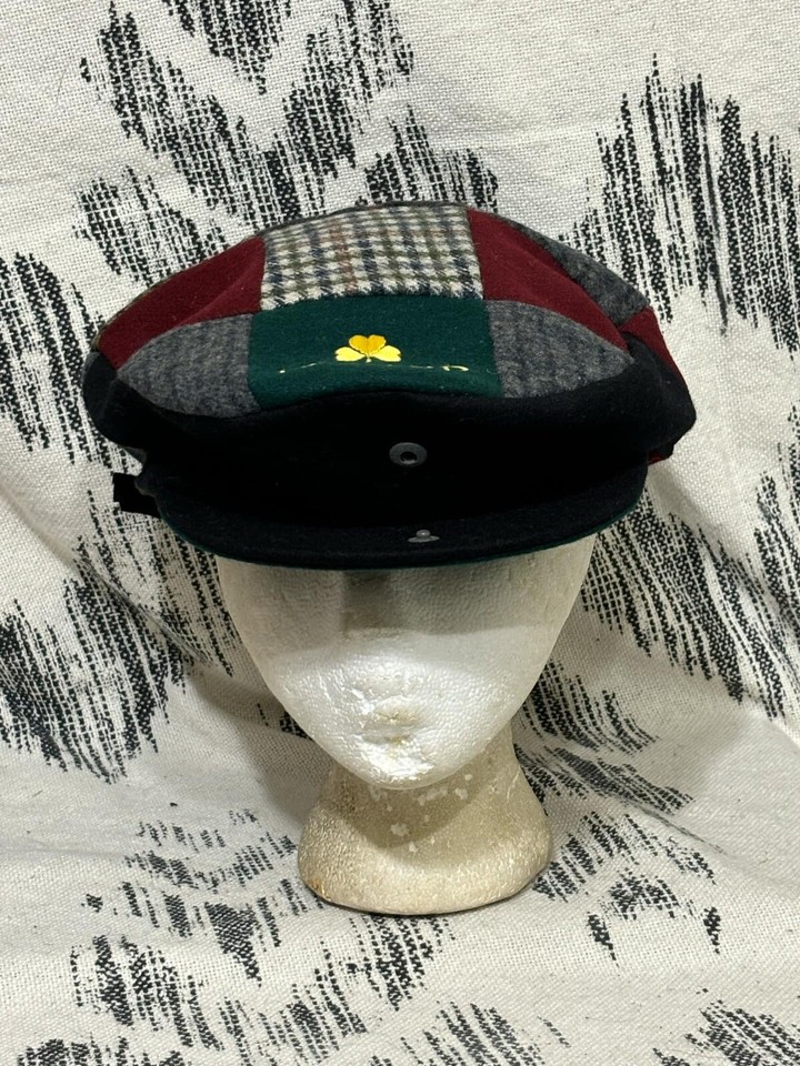 Ireland Irish Blessing Walking Hat Newsboy Cap Plaid Wool Blend eBay