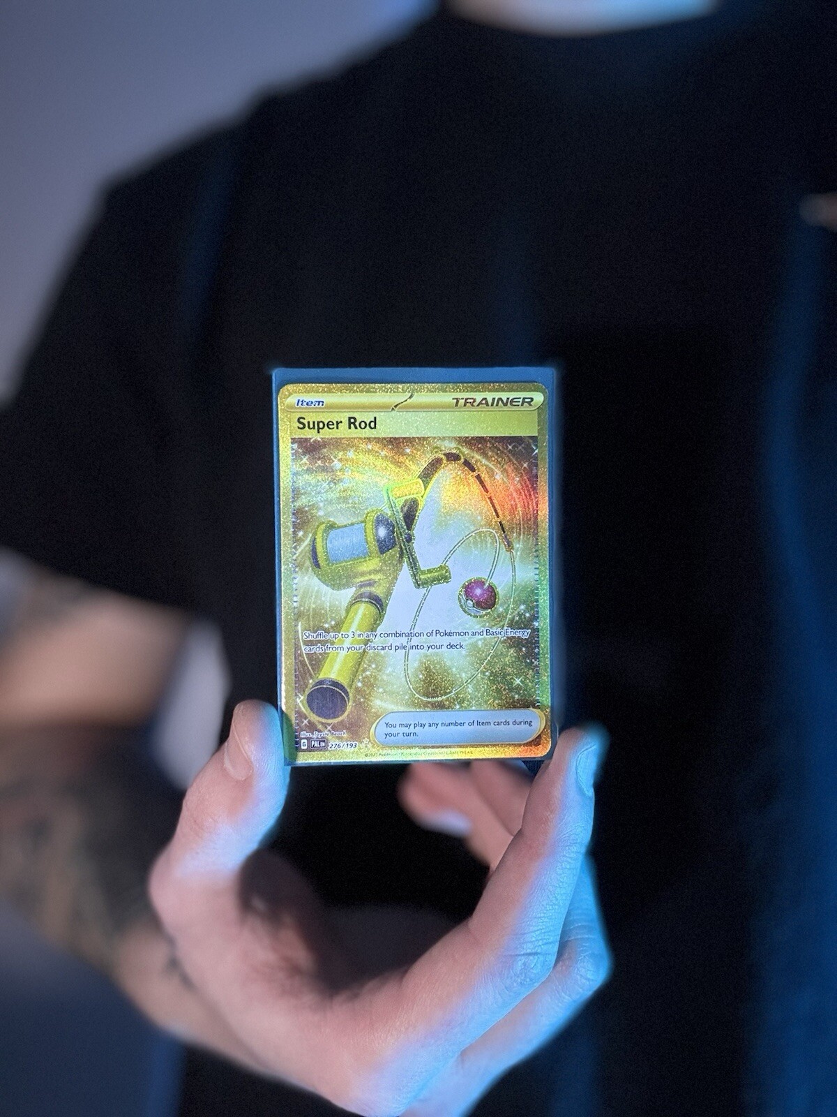 Super Rod 276/193 Paldea Evolved Gold Hyper Rare Pokemon Card NM/M