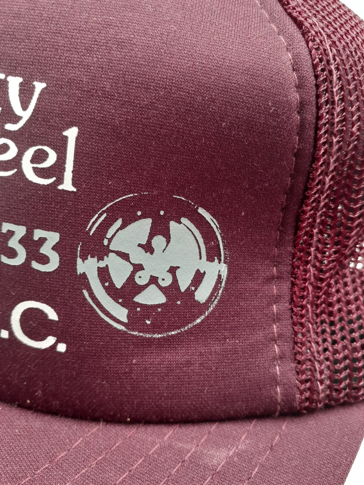 Vintage Trucker Hat Queen City Tire & Wheel Charlotte Nc Advertisement 