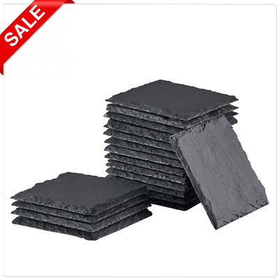 OMTech 36 Pack Square Stone Coasters Set for CO2 Laser Engraver Cutter