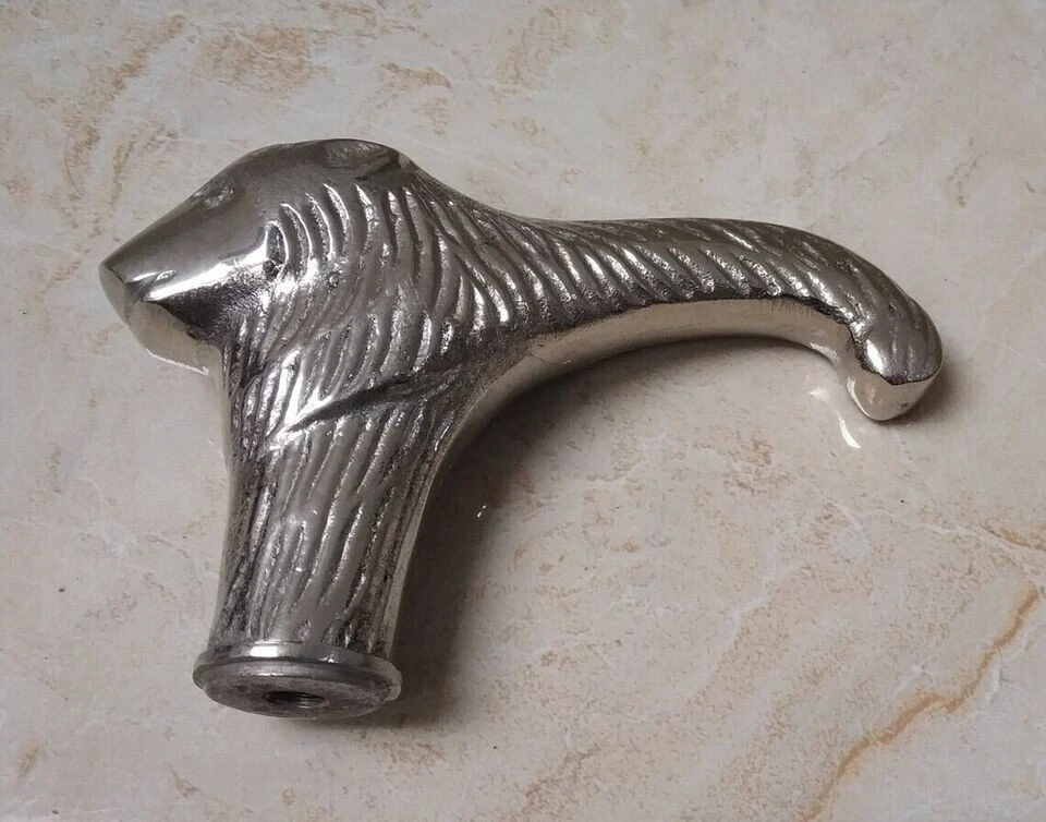 Lot of 5 Brass Handle for Wooden Walking Cane Shaft Victorian Era Steampunk Gift - Image 4 of 4