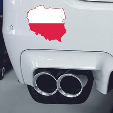 Sticker car map flag vinyl Laptop wall decal macbook Poland Polska Polish Flag