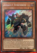 YuGiOh Assault Synchron Secret Rare 1st Edition BLMR-EN003