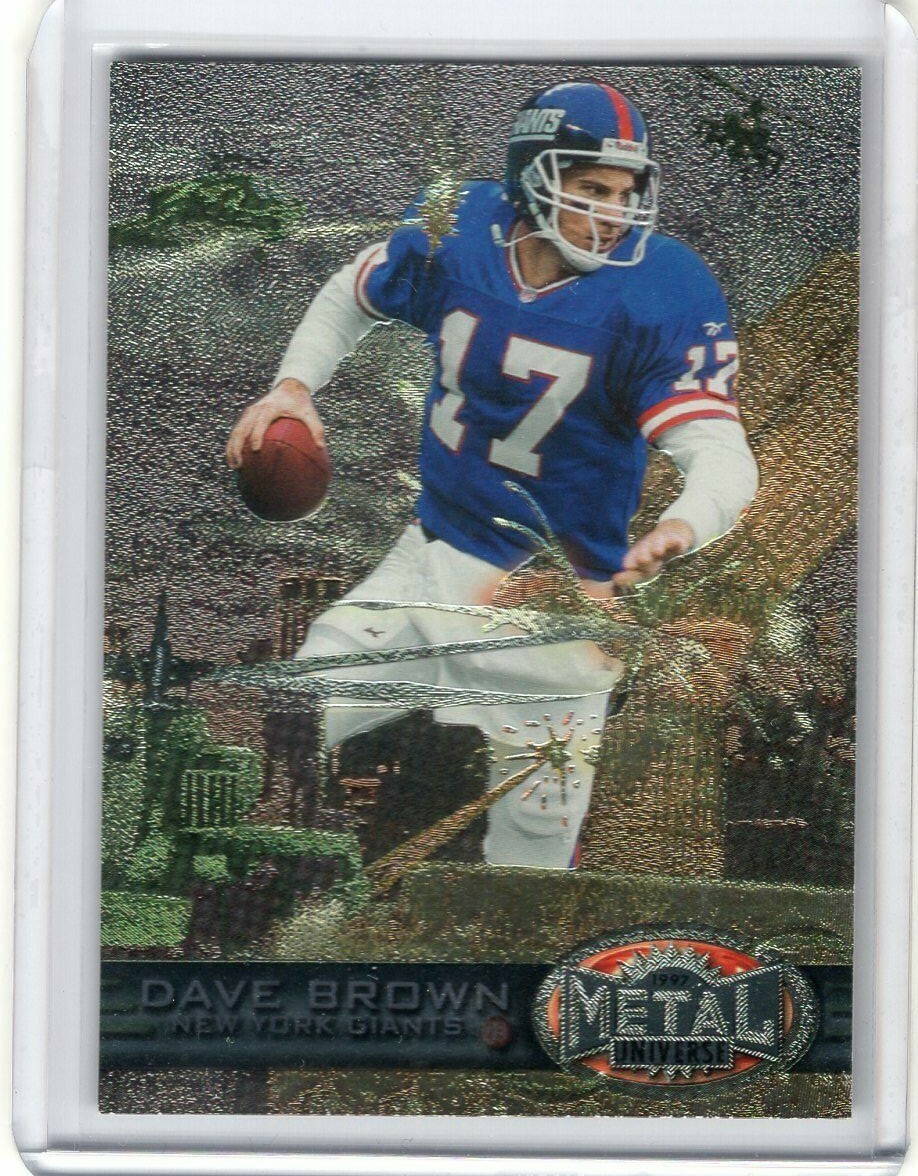 DAVE BROWN 1997 Skybox Metal Universe #136 - GIANTS