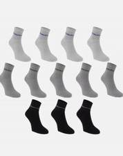 Image of Donnay Kids Quarter Socks 12 Pack Childs UK C8-C13 Boys Multicoloured