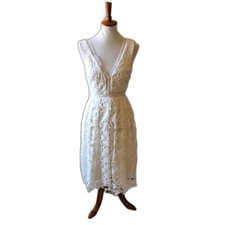 Lulu's white lace dress size small