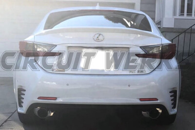 15+ RC350 RC200T RC300 RWD AWD F-sport Axle-Back Exhaust System Muffler w/ Tips