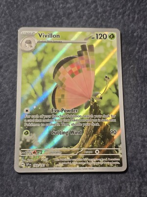pokemon scarlet and violet surging sparks most valuable cards Vivillon SV08: Surging Sparks Pokemon Shiny Rare Holofoil 193/191 NM