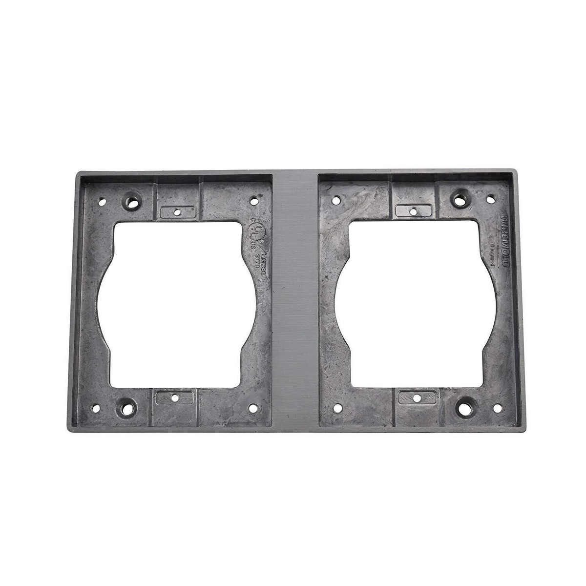 🔴1X Wiremold 828TAL 2-Gang Brushed Aluminum Tile Flange For 880S2