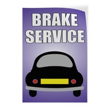 Door Decals Vertical Vinyl Stickers Multiple Sizes Brake Service Blueish Car