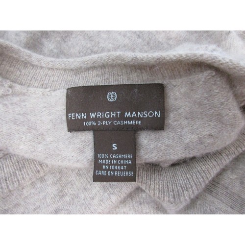 Fenn Wright Manson Womens 100% Cashmere Crewneck Tunic Sweater size S Tan Luxury - Picture 7 of 10