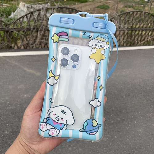 Waterproof Phone Pouch Universal Swimming Transparent Phone Bag With Lanyard - 第 14/21 張圖片