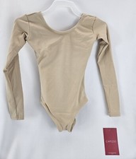 Capezio Girls' Team Basics Long Sleeve Leotard Size Small Little Girls