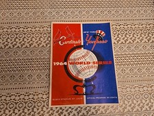 1964 World Series MLB Program Cards vs. Yankees, At Busch Stadium 